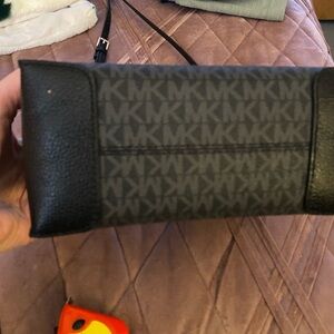 Michael Kors Gray and Black Monogram purse